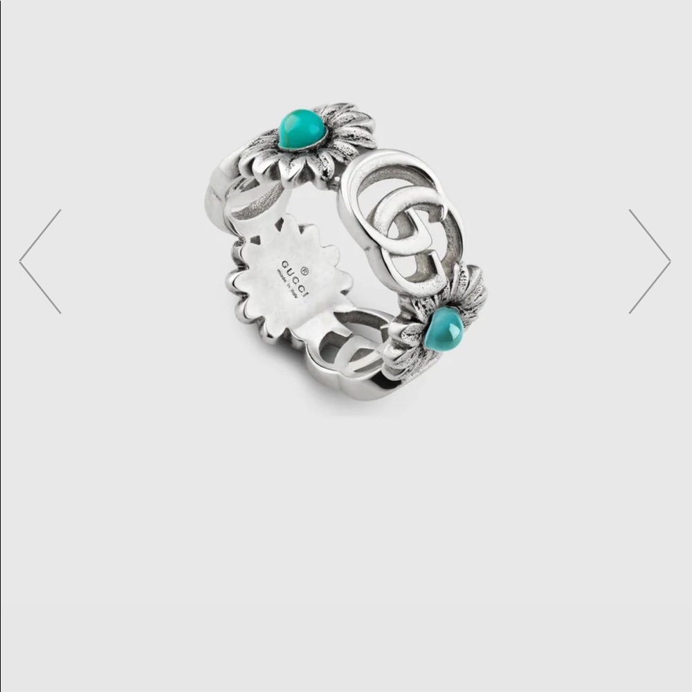 Gucci Double G Mother of Pearl ring